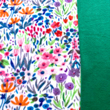 Load image into Gallery viewer, Wildflowers/Green Anti-pill Fleece Hammock