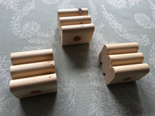 Load image into Gallery viewer, Natural Kiln-Dried Pine Ridged Blocks