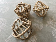 Load image into Gallery viewer, Nice paw-sized 5.5cm (2 inch) natural shreddy grapevine footballs for your chin to punt around and chew away on!