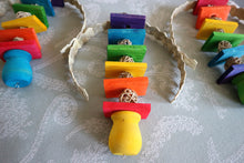 Load image into Gallery viewer, Pot o' Gold! - Kiln-Dried Pine, Grapevine, Palm Rainbow Hanging Chinchilla/Rat/Degu/Rabbit/Guinea Pig/Chew Toy Cage Accessory Gift