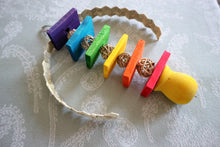 Load image into Gallery viewer, Pot o' Gold! - Kiln-Dried Pine, Grapevine, Palm Rainbow Hanging Chinchilla/Rat/Degu/Rabbit/Guinea Pig/Chew Toy Cage Accessory Gift