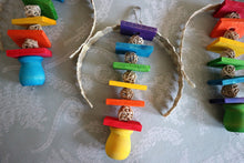 Load image into Gallery viewer, Pot o' Gold! - Kiln-Dried Pine, Grapevine, Palm Rainbow Hanging Chinchilla/Rat/Degu/Rabbit/Guinea Pig/Chew Toy Cage Accessory Gift