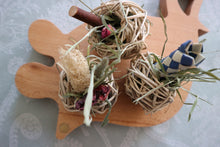 Load image into Gallery viewer, Floral Vol-Au-Vent Chew Set – Chinchilla/Degu/Rat/Rabbit/Guinea Pig/Chew Toy Cage Accessory Chinchilla Gift