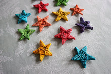 Load image into Gallery viewer, Colored Small Vine Stars (pack of 12) - Chinchilla/Rat/Degu/Rabbit/Guinea Pig/Squirrel/Hamster Chew Toy Cage Accessories Toss Toy