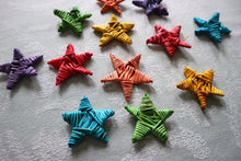 Load image into Gallery viewer, Colored Small Vine Stars (pack of 12) - Chinchilla/Rat/Degu/Rabbit/Guinea Pig/Squirrel/Hamster Chew Toy Cage Accessories Toss Toy