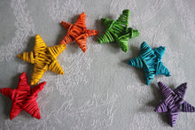 Load image into Gallery viewer, Colored Small Vine Stars (pack of 12) - Chinchilla/Rat/Degu/Rabbit/Guinea Pig/Squirrel/Hamster Chew Toy Cage Accessories Toss Toy