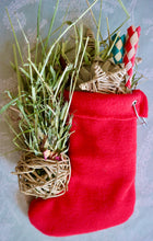 Load image into Gallery viewer, 2023 Chirping Chins' Christmas Stocking – Red or Snowflake Patterns - Chinchilla/Degu/Rat/Guinea Pig/Rabbit Chinchilla gift present