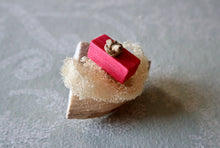 Load image into Gallery viewer, Chin Cherry Cake - *1* slice - Chinchilla/Rat/Degu/Rabbit/Guinea Pig/Hamster Chew Toy