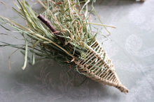 Load image into Gallery viewer, Hay Cones - Apple Wood, Grapevine, Meadow Hay, (pack of 3) - Chinchilla/Degu/Rabbit/Guinea Pig/Hamster Chew Toy Accessory