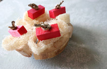 Load image into Gallery viewer, Chin Cherry Cake - the whole cake (4 slices!) - Chinchilla/Rat/Degu/Rabbit/Guinea Pig/Hamster Chew Toy