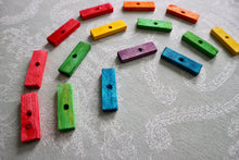 Load image into Gallery viewer, Mini Rainbow Bites (pack of 15) - Chinchilla/Rat/Degu/Rabbit/Guinea Pig/Squirrel/Hamster Chew Toy Cage Accessories Toss Toy