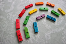 Load image into Gallery viewer, Mini Rainbow Bites (pack of 15) - Chinchilla/Rat/Degu/Rabbit/Guinea Pig/Squirrel/Hamster Chew Toy Cage Accessories Toss Toy