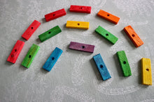 Load image into Gallery viewer, Mini Rainbow Bites (pack of 15) - Chinchilla/Rat/Degu/Rabbit/Guinea Pig/Squirrel/Hamster Chew Toy Cage Accessories Toss Toy