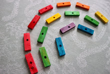 Load image into Gallery viewer, Mini Rainbow Bites (pack of 15) - Chinchilla/Rat/Degu/Rabbit/Guinea Pig/Squirrel/Hamster Chew Toy Cage Accessories Toss Toy