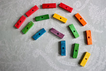 Load image into Gallery viewer, Mini Rainbow Bites (pack of 15) - Chinchilla/Rat/Degu/Rabbit/Guinea Pig/Squirrel/Hamster Chew Toy Cage Accessories Toss Toy