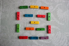 Load image into Gallery viewer, Mini Rainbow Bites (pack of 15) - Chinchilla/Rat/Degu/Rabbit/Guinea Pig/Squirrel/Hamster Chew Toy Cage Accessories Toss Toy