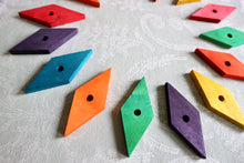 Load image into Gallery viewer, Large Kiln-Dried Pine Diamonds - (pack of 15) - Chinchilla/Rat/Degu/Rabbit/Guinea Pig/Hamster Chew Toy Cage Accessories Toss Toy