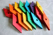 Load image into Gallery viewer, Large Kiln-Dried Pine Diamonds - (pack of 15) - Chinchilla/Rat/Degu/Rabbit/Guinea Pig/Hamster Chew Toy Cage Accessories Toss Toy