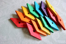 Load image into Gallery viewer, Large Kiln-Dried Pine Diamonds - (pack of 15) - Chinchilla/Rat/Degu/Rabbit/Guinea Pig/Hamster Chew Toy Cage Accessories Toss Toy