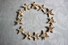 Load image into Gallery viewer, Natural Small Vine Stars (pack of 12) - Chinchilla/Rat/Degu/Rabbit/Guinea Pig/Squirrel/Hamster Chew Toy Cage Accessories Toss Toy