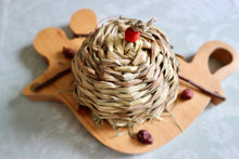 Load image into Gallery viewer, Domed Hay Cake - Chinchilla/Degu/Rabbit/Guinea Pig Foraging Chew Toy Toss Toy Cage Accessories