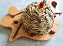 Load image into Gallery viewer, Domed Hay Cake - Chinchilla/Degu/Rabbit/Guinea Pig Foraging Chew Toy Toss Toy Cage Accessories