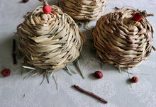 Load image into Gallery viewer, Domed Hay Cake - Chinchilla/Degu/Rabbit/Guinea Pig Foraging Chew Toy Toss Toy Cage Accessories