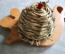 Load image into Gallery viewer, Domed Hay Cake - Chinchilla/Degu/Rabbit/Guinea Pig Foraging Chew Toy Toss Toy Cage Accessories