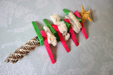 Load image into Gallery viewer, Christmas Tree - Kiln-dried (KD) Pine, Grapevine and Loofa Chinchilla/Rat/Degu/Rabbit/Guinea Pig/Hamster Chew Toy