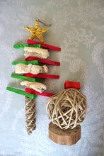 Load image into Gallery viewer, Christmas Tree - Kiln-dried (KD) Pine, Grapevine and Loofa Chinchilla/Rat/Degu/Rabbit/Guinea Pig/Hamster Chew Toy