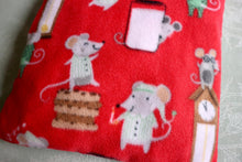 Load image into Gallery viewer, Waiting for Santa Pillow Chinchilla/Rat/Degu/Rabbit/Guinea Pig Antipill Fleece Bed (10"x10.5")