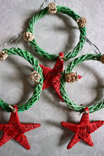 Load image into Gallery viewer, Christmas Wreath - Grapevine and Seagrass Chinchilla/Rat/Degu/Rabbit/Guinea Pig/Hamster Chew Toy