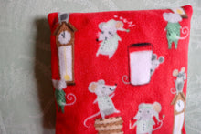 Load image into Gallery viewer, Waiting for Santa Pillow Chinchilla/Rat/Degu/Rabbit/Guinea Pig Antipill Fleece Bed (10"x10.5")