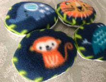 Load image into Gallery viewer, Circular Jungle Animal Chin Rest Throw Pillow (Set of 3) – All Anti-pill Fleece Chinchilla / Rat / Degu / Rabbit / Guinea Pig Cage Accessory