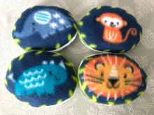 Load image into Gallery viewer, Circular Jungle Animal Chin Rest Throw Pillow (Set of 3) – All Anti-pill Fleece Chinchilla / Rat / Degu / Rabbit / Guinea Pig Cage Accessory