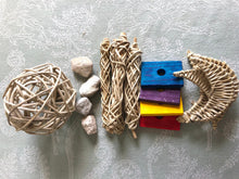 Load image into Gallery viewer, How YOU Chewin'? - Chinchilla/Rat/Degu/Rabbit/Guinea Pig/Hamster Chew Toy Bundle Toss Toy Parts Sampler Cage Accessories