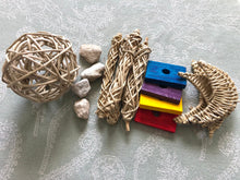 Load image into Gallery viewer, How YOU Chewin'? - Chinchilla/Rat/Degu/Rabbit/Guinea Pig/Hamster Chew Toy Bundle Toss Toy Parts Sampler Cage Accessories