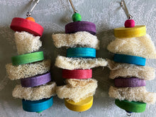Load image into Gallery viewer, Luffa Lifesaver - KD Pine, Loofah/Luffa Toy -Chinchilla/Rat/Degu/Rabbit/Guinea Pig/Hamster Chew Toy Cage Accessory