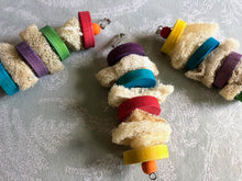 Load image into Gallery viewer, Luffa Lifesaver - KD Pine, Loofah/Luffa Toy -Chinchilla/Rat/Degu/Rabbit/Guinea Pig/Hamster Chew Toy Cage Accessory