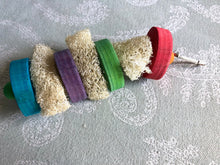 Load image into Gallery viewer, Luffa Lifesaver - KD Pine, Loofah/Luffa Toy -Chinchilla/Rat/Degu/Rabbit/Guinea Pig/Hamster Chew Toy Cage Accessory