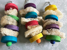Load image into Gallery viewer, Luffa Lifesaver - KD Pine, Loofah/Luffa Toy -Chinchilla/Rat/Degu/Rabbit/Guinea Pig/Hamster Chew Toy Cage Accessory