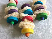 Load image into Gallery viewer, Luffa Lifesaver - KD Pine, Loofah/Luffa Toy -Chinchilla/Rat/Degu/Rabbit/Guinea Pig/Hamster Chew Toy Cage Accessory