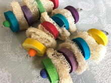 Load image into Gallery viewer, Luffa Lifesaver - KD Pine, Loofah/Luffa Toy -Chinchilla/Rat/Degu/Rabbit/Guinea Pig/Hamster Chew Toy Cage Accessory