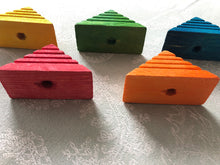 Load image into Gallery viewer, Kiln-Dried Pine Triangle Blocks - (pack of 5) - Chinchilla/Rat/Degu/Rabbit/Guinea Pig/Hamster Chew Toy Cage Accessories Toss Toy