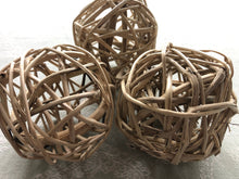 Load image into Gallery viewer, Large Natural 3 Inch Grapevine Ball Chews (pack of 3) - Chinchilla/Rat/Degu/Rabbit/Guinea Pig/Hamster Chew Toy Cage Accessories Toss Toy