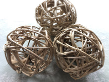 Load image into Gallery viewer, Large Natural 3 Inch Grapevine Ball Chews (pack of 3) - Chinchilla/Rat/Degu/Rabbit/Guinea Pig/Hamster Chew Toy Cage Accessories Toss Toy