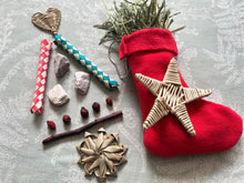 Load image into Gallery viewer, 2023 Chirping Chins' Christmas Stocking – Red or Snowflake Patterns - Chinchilla/Degu/Rat/Guinea Pig/Rabbit Chinchilla gift present