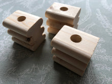 Load image into Gallery viewer, Natural Kiln-Dried Pine Ridged Blocks
