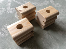 Load image into Gallery viewer, Natural Kiln-Dried Pine Ridged Blocks
