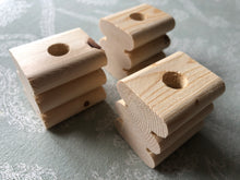 Load image into Gallery viewer, Natural Kiln-Dried Pine Ridged Blocks
